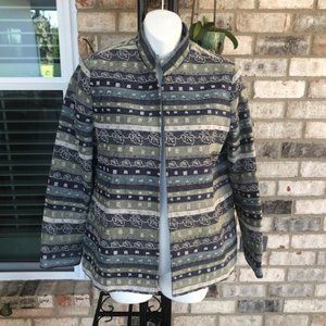 Alfred Dunner Open Front Lined Embellished Jacket